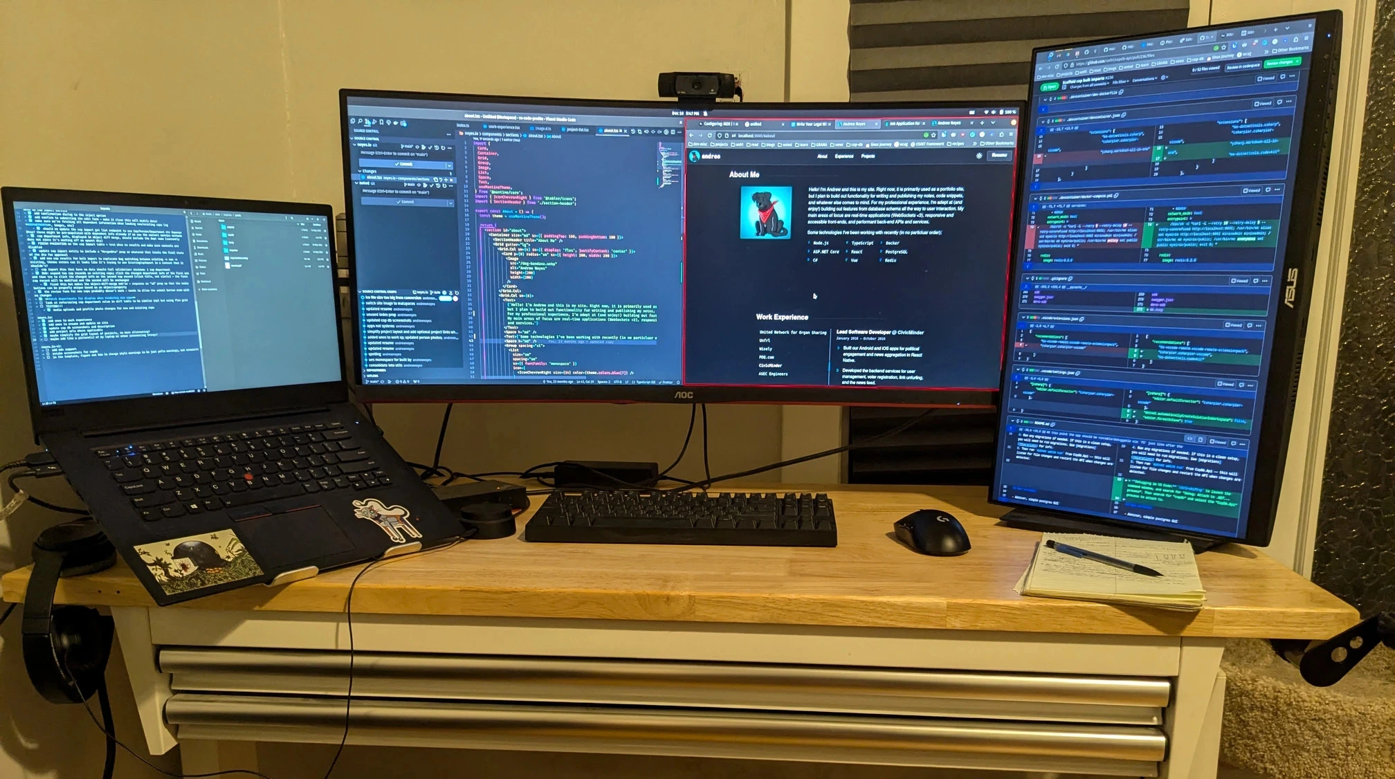 Desk setup